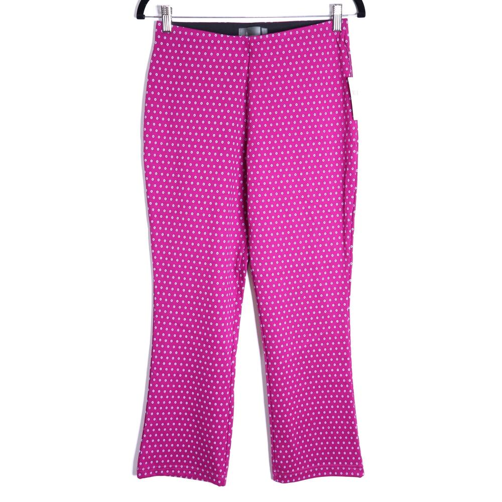 BY ANTHROPOLOGIE Mikayla Cropped Flare Pants NWT Pink Rose Pull On Women's S